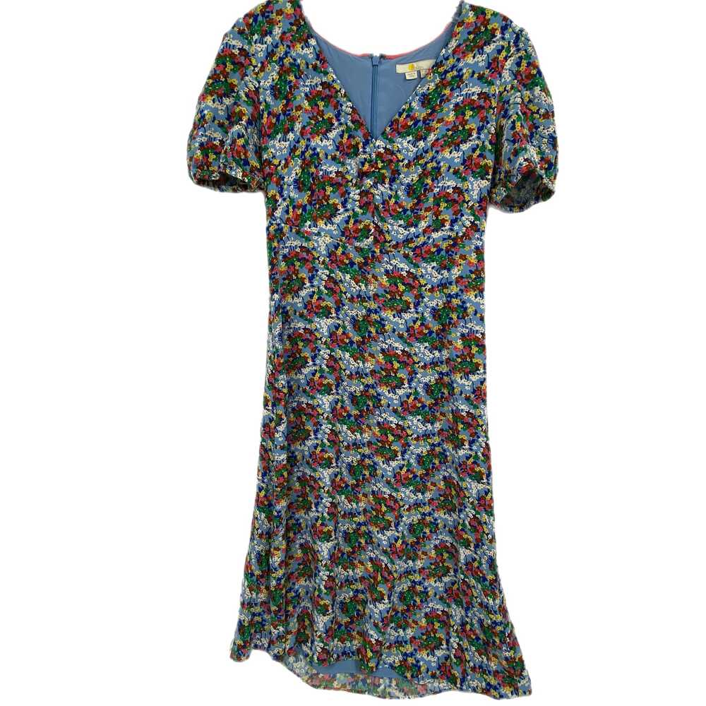 Boden Blue Red Dress Pullover Long